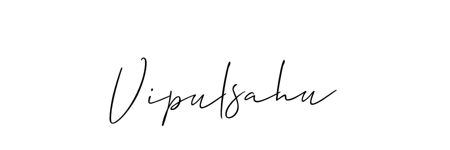 Create a beautiful signature design for name Vipulsahu. With this signature (Allison_Script) fonts, you can make a handwritten signature for free. Vipulsahu signature style 2 images and pictures png