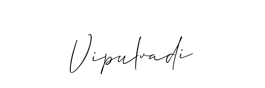 if you are searching for the best signature style for your name Vipulvadi. so please give up your signature search. here we have designed multiple signature styles  using Allison_Script. Vipulvadi signature style 2 images and pictures png