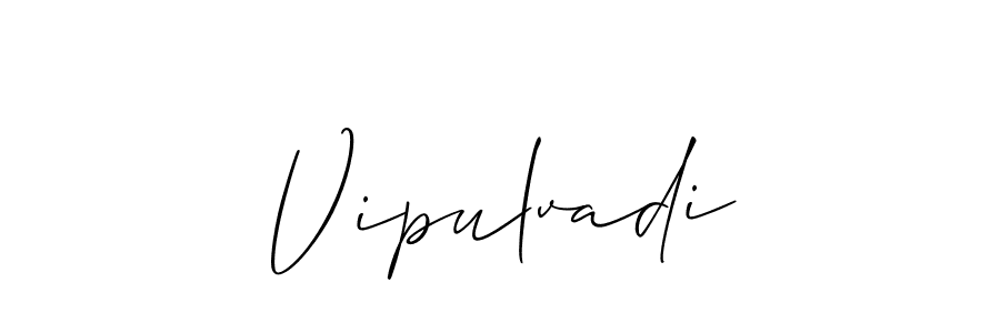 if you are searching for the best signature style for your name Vipulvadi. so please give up your signature search. here we have designed multiple signature styles  using Allison_Script. Vipulvadi signature style 2 images and pictures png