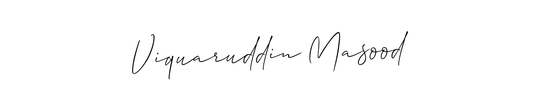 Best and Professional Signature Style for Viquaruddin Masood. Allison_Script Best Signature Style Collection. Viquaruddin Masood signature style 2 images and pictures png