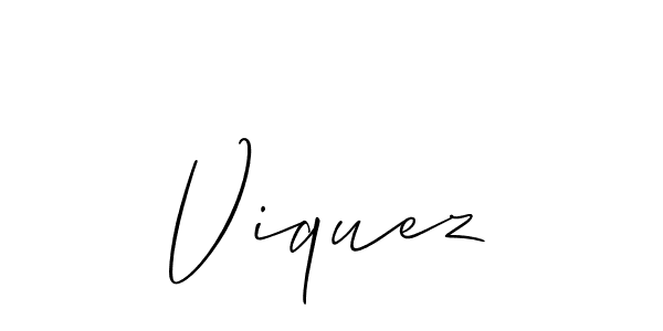 Also we have Viquez name is the best signature style. Create professional handwritten signature collection using Allison_Script autograph style. Viquez signature style 2 images and pictures png