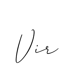 It looks lik you need a new signature style for name Vir. Design unique handwritten (Allison_Script) signature with our free signature maker in just a few clicks. Vir signature style 2 images and pictures png