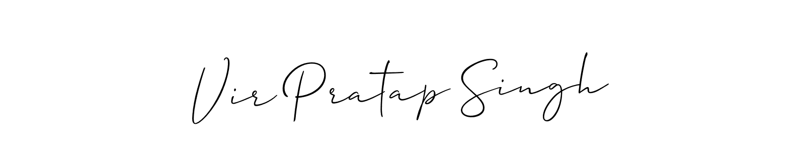 Also we have Vir Pratap Singh name is the best signature style. Create professional handwritten signature collection using Allison_Script autograph style. Vir Pratap Singh signature style 2 images and pictures png