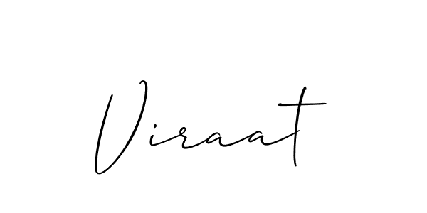 Best and Professional Signature Style for Viraat. Allison_Script Best Signature Style Collection. Viraat signature style 2 images and pictures png