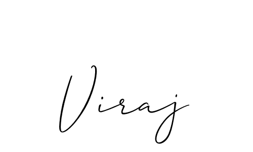 Also we have Viraj name is the best signature style. Create professional handwritten signature collection using Allison_Script autograph style. Viraj signature style 2 images and pictures png