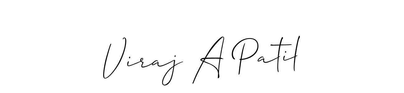 It looks lik you need a new signature style for name Viraj A Patil. Design unique handwritten (Allison_Script) signature with our free signature maker in just a few clicks. Viraj A Patil signature style 2 images and pictures png