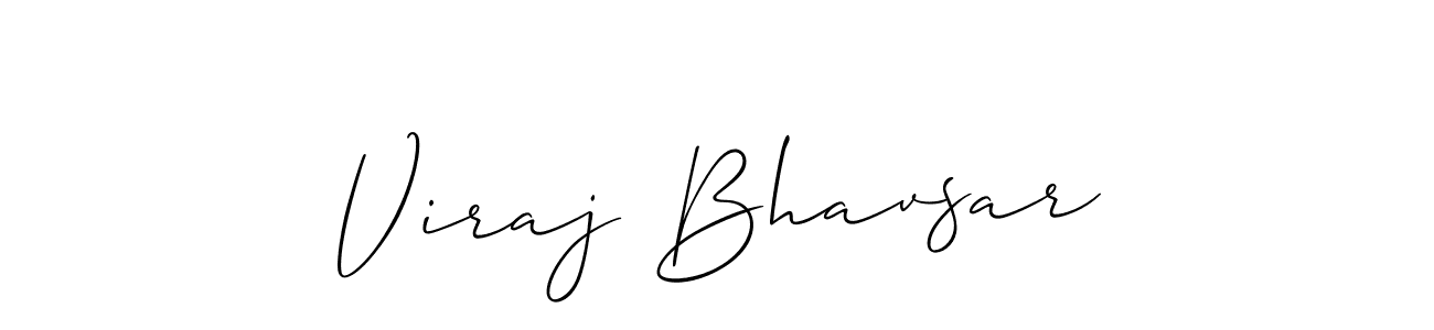 Design your own signature with our free online signature maker. With this signature software, you can create a handwritten (Allison_Script) signature for name Viraj Bhavsar. Viraj Bhavsar signature style 2 images and pictures png