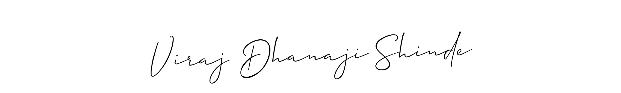 It looks lik you need a new signature style for name Viraj Dhanaji Shinde. Design unique handwritten (Allison_Script) signature with our free signature maker in just a few clicks. Viraj Dhanaji Shinde signature style 2 images and pictures png