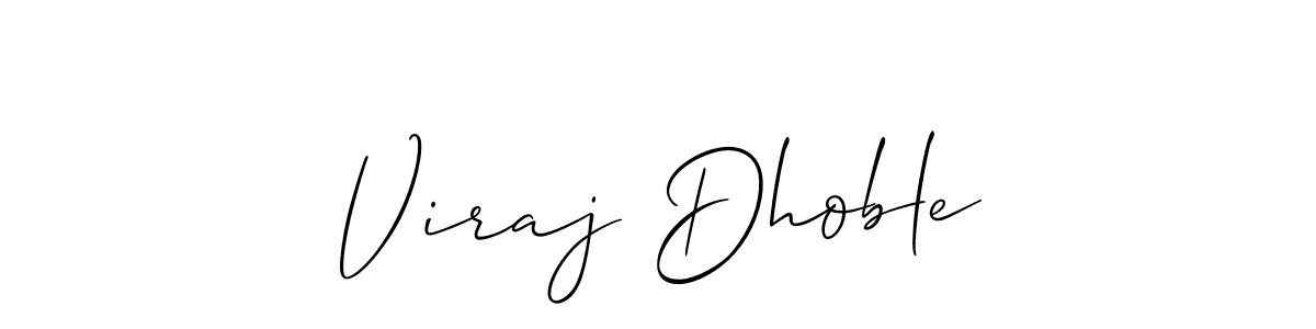 Use a signature maker to create a handwritten signature online. With this signature software, you can design (Allison_Script) your own signature for name Viraj Dhoble. Viraj Dhoble signature style 2 images and pictures png