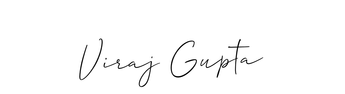 Use a signature maker to create a handwritten signature online. With this signature software, you can design (Allison_Script) your own signature for name Viraj Gupta. Viraj Gupta signature style 2 images and pictures png