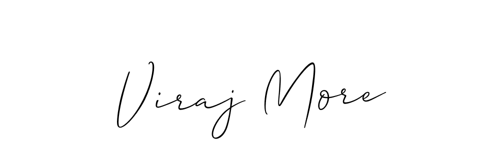 Allison_Script is a professional signature style that is perfect for those who want to add a touch of class to their signature. It is also a great choice for those who want to make their signature more unique. Get Viraj More name to fancy signature for free. Viraj More signature style 2 images and pictures png