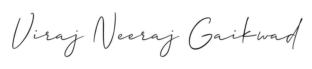 Explore multiple handwriting variations for Viraj Neeraj Gaikwad including this stunning Allison_Script design. Free to use across all platforms. Viraj Neeraj Gaikwad signature style 2 images and pictures png