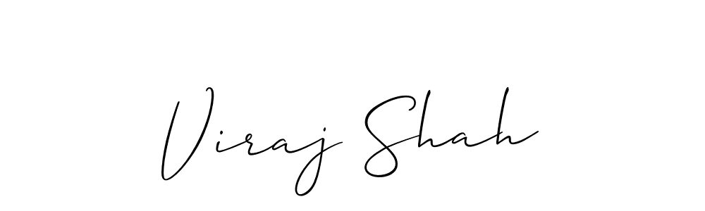 Create a beautiful signature design for name Viraj Shah. With this signature (Allison_Script) fonts, you can make a handwritten signature for free. Viraj Shah signature style 2 images and pictures png