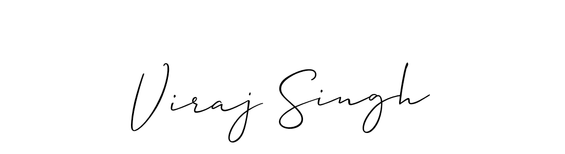 The best way (Allison_Script) to make a short signature is to pick only two or three words in your name. The name Viraj Singh include a total of six letters. For converting this name. Viraj Singh signature style 2 images and pictures png