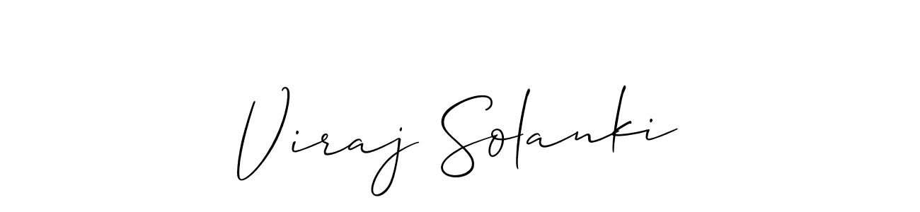 Viraj Solanki stylish signature style. Best Handwritten Sign (Allison_Script) for my name. Handwritten Signature Collection Ideas for my name Viraj Solanki. Viraj Solanki signature style 2 images and pictures png