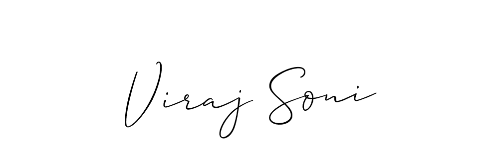 How to Draw Viraj Soni signature style? Allison_Script is a latest design signature styles for name Viraj Soni. Viraj Soni signature style 2 images and pictures png