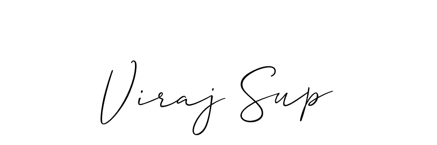 It looks lik you need a new signature style for name Viraj Sup. Design unique handwritten (Allison_Script) signature with our free signature maker in just a few clicks. Viraj Sup signature style 2 images and pictures png
