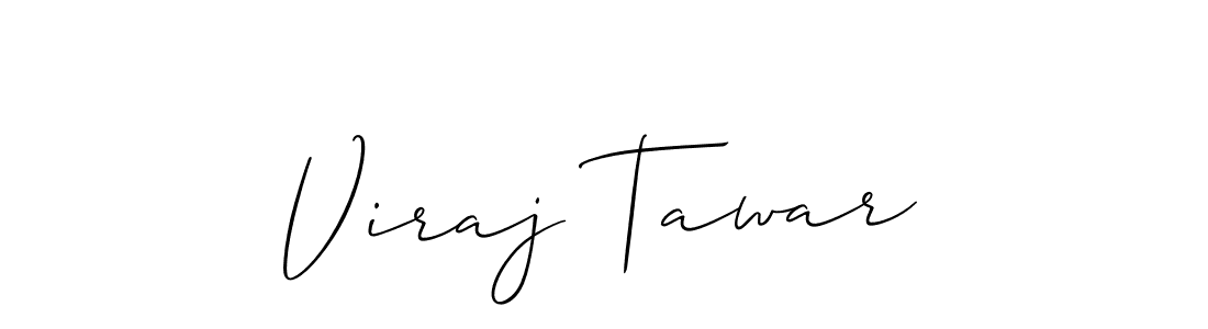 Viraj Tawar stylish signature style. Best Handwritten Sign (Allison_Script) for my name. Handwritten Signature Collection Ideas for my name Viraj Tawar. Viraj Tawar signature style 2 images and pictures png