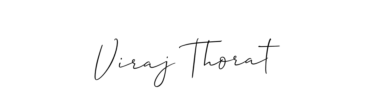 Design your own signature with our free online signature maker. With this signature software, you can create a handwritten (Allison_Script) signature for name Viraj Thorat. Viraj Thorat signature style 2 images and pictures png