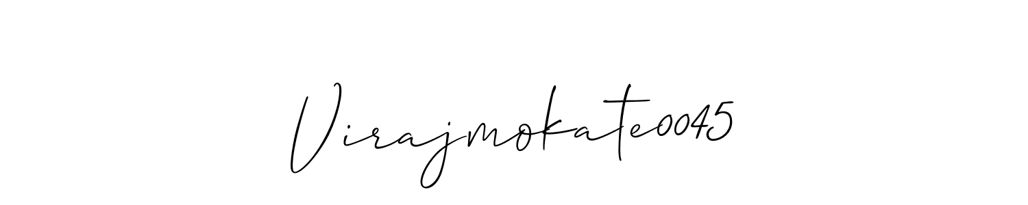 It looks lik you need a new signature style for name Virajmokate0045. Design unique handwritten (Allison_Script) signature with our free signature maker in just a few clicks. Virajmokate0045 signature style 2 images and pictures png