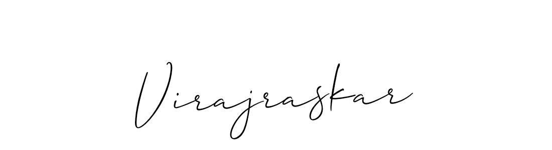 Design your own signature with our free online signature maker. With this signature software, you can create a handwritten (Allison_Script) signature for name Virajraskar. Virajraskar signature style 2 images and pictures png