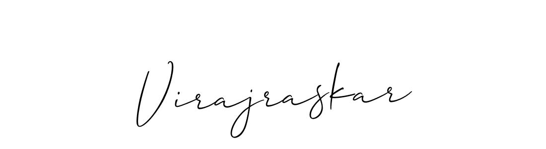 Design your own signature with our free online signature maker. With this signature software, you can create a handwritten (Allison_Script) signature for name Virajraskar. Virajraskar signature style 2 images and pictures png