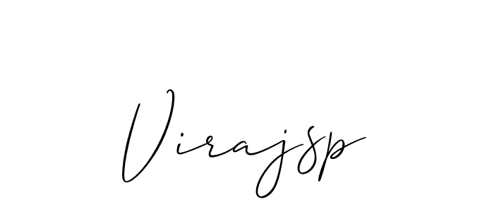 Make a beautiful signature design for name Virajsp. With this signature (Allison_Script) style, you can create a handwritten signature for free. Virajsp signature style 2 images and pictures png