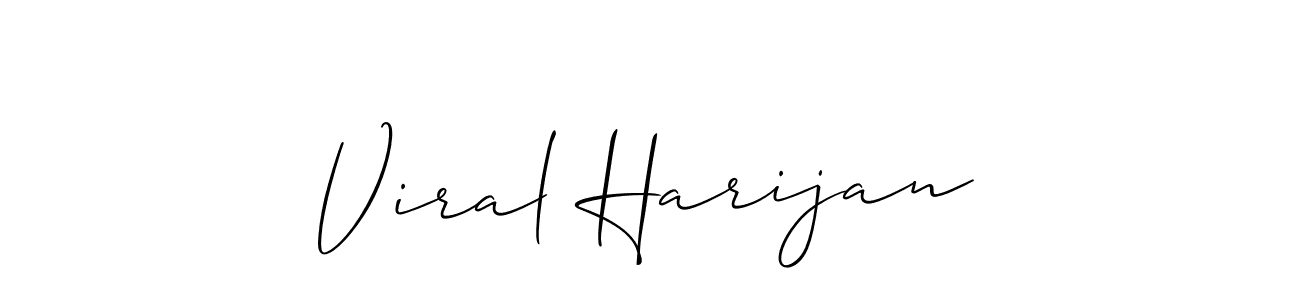 How to Draw Viral Harijan signature style? Allison_Script is a latest design signature styles for name Viral Harijan. Viral Harijan signature style 2 images and pictures png