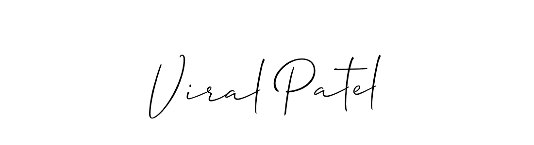 Best and Professional Signature Style for Viral Patel. Allison_Script Best Signature Style Collection. Viral Patel signature style 2 images and pictures png