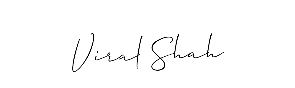 Allison_Script is a professional signature style that is perfect for those who want to add a touch of class to their signature. It is also a great choice for those who want to make their signature more unique. Get Viral Shah name to fancy signature for free. Viral Shah signature style 2 images and pictures png