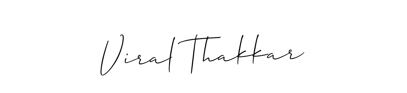 Similarly Allison_Script is the best handwritten signature design. Signature creator online .You can use it as an online autograph creator for name Viral Thakkar. Viral Thakkar signature style 2 images and pictures png