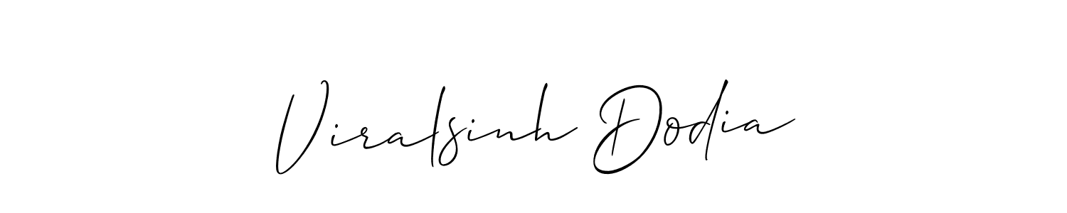 Similarly Allison_Script is the best handwritten signature design. Signature creator online .You can use it as an online autograph creator for name Viralsinh Dodia. Viralsinh Dodia signature style 2 images and pictures png