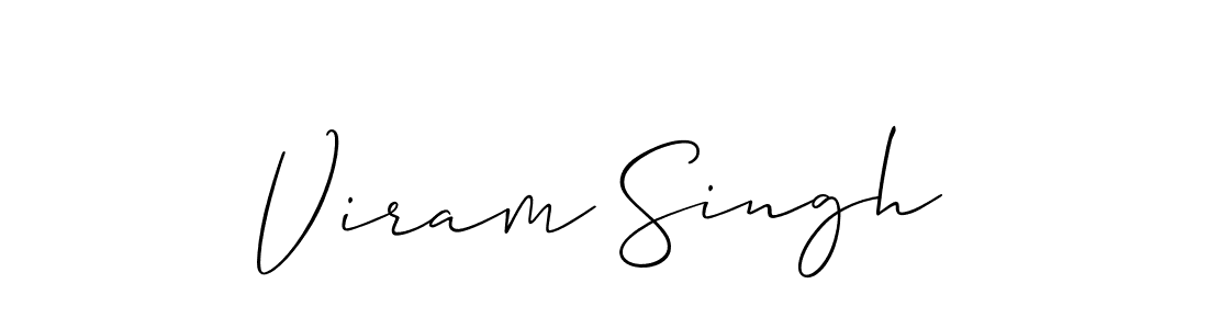 Best and Professional Signature Style for Viram Singh. Allison_Script Best Signature Style Collection. Viram Singh signature style 2 images and pictures png