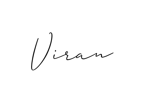 Make a beautiful signature design for name Viran. Use this online signature maker to create a handwritten signature for free. Viran signature style 2 images and pictures png