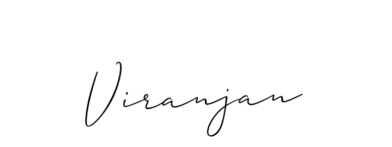 Design your own signature with our free online signature maker. With this signature software, you can create a handwritten (Allison_Script) signature for name Viranjan. Viranjan signature style 2 images and pictures png