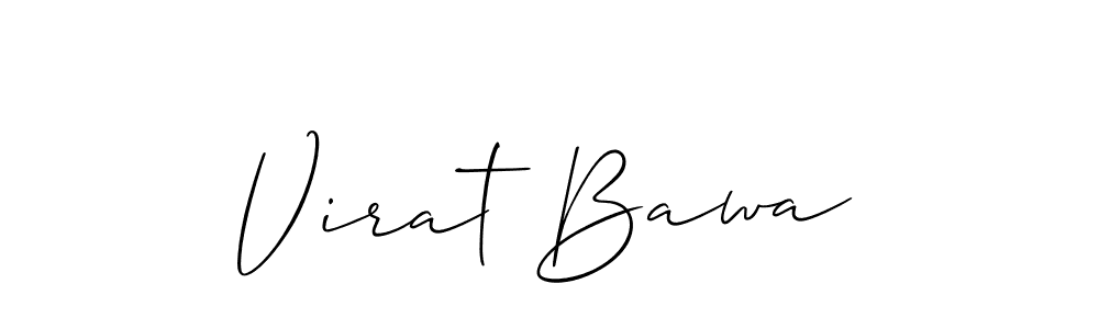 Design your own signature with our free online signature maker. With this signature software, you can create a handwritten (Allison_Script) signature for name Virat Bawa. Virat Bawa signature style 2 images and pictures png