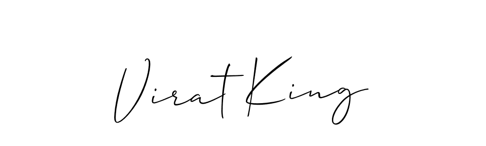 Similarly Allison_Script is the best handwritten signature design. Signature creator online .You can use it as an online autograph creator for name Virat King. Virat King signature style 2 images and pictures png