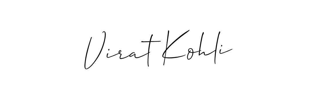 The best way (Allison_Script) to make a short signature is to pick only two or three words in your name. The name Virat Kohli include a total of six letters. For converting this name. Virat Kohli signature style 2 images and pictures png