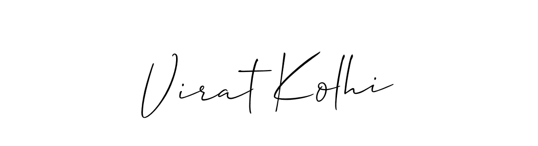 How to make Virat Kolhi name signature. Use Allison_Script style for creating short signs online. This is the latest handwritten sign. Virat Kolhi signature style 2 images and pictures png