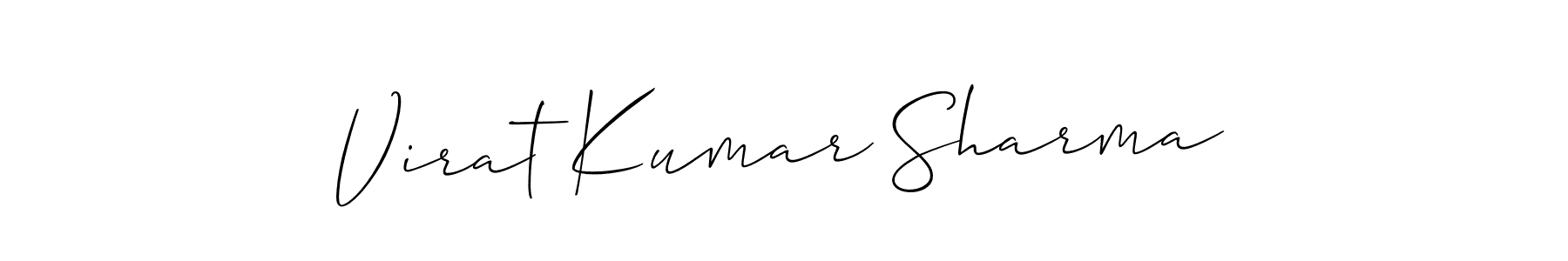 Similarly Allison_Script is the best handwritten signature design. Signature creator online .You can use it as an online autograph creator for name Virat Kumar Sharma. Virat Kumar Sharma signature style 2 images and pictures png