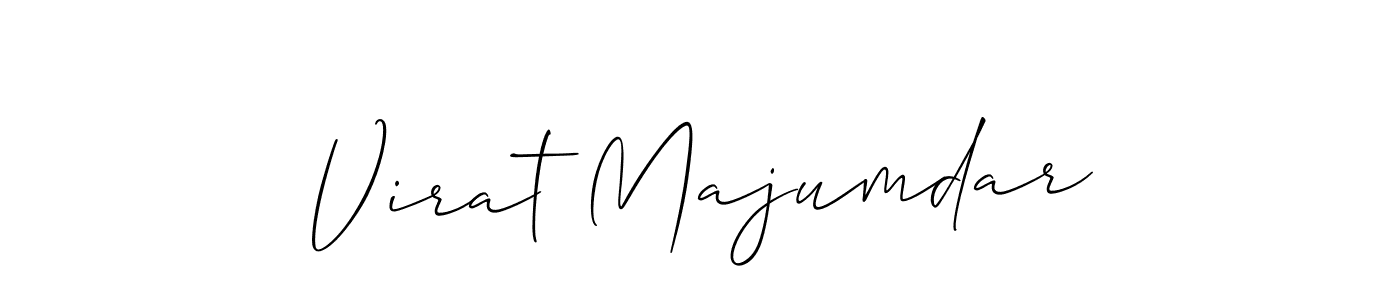 Use a signature maker to create a handwritten signature online. With this signature software, you can design (Allison_Script) your own signature for name Virat Majumdar. Virat Majumdar signature style 2 images and pictures png