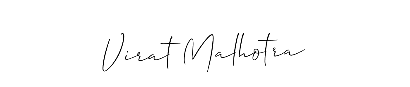 if you are searching for the best signature style for your name Virat Malhotra. so please give up your signature search. here we have designed multiple signature styles  using Allison_Script. Virat Malhotra signature style 2 images and pictures png