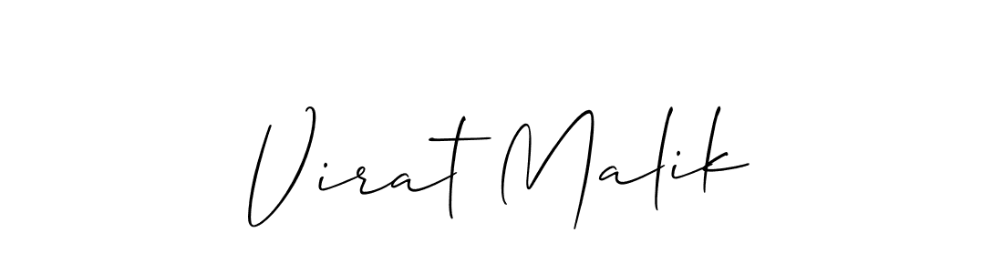 How to make Virat Malik signature? Allison_Script is a professional autograph style. Create handwritten signature for Virat Malik name. Virat Malik signature style 2 images and pictures png