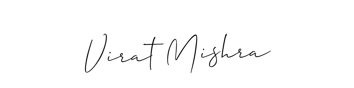 if you are searching for the best signature style for your name Virat Mishra. so please give up your signature search. here we have designed multiple signature styles  using Allison_Script. Virat Mishra signature style 2 images and pictures png