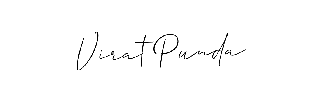 Best and Professional Signature Style for Virat Punda. Allison_Script Best Signature Style Collection. Virat Punda signature style 2 images and pictures png