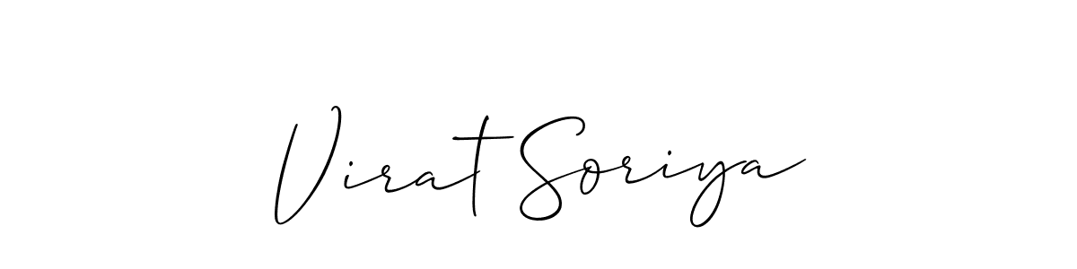 Best and Professional Signature Style for Virat Soriya. Allison_Script Best Signature Style Collection. Virat Soriya signature style 2 images and pictures png