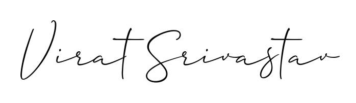 Express your personality with a custom Virat Srivastav signature crafted with Allison_Script typography. Free transparent PNG download available. Virat Srivastav signature style 2 images and pictures png