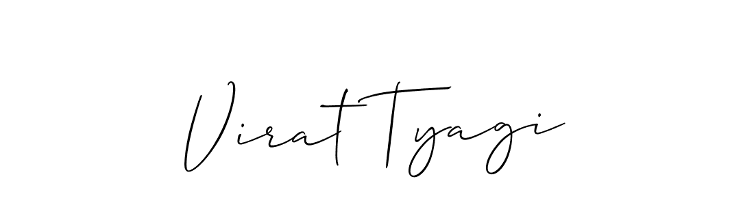 It looks lik you need a new signature style for name Virat Tyagi. Design unique handwritten (Allison_Script) signature with our free signature maker in just a few clicks. Virat Tyagi signature style 2 images and pictures png