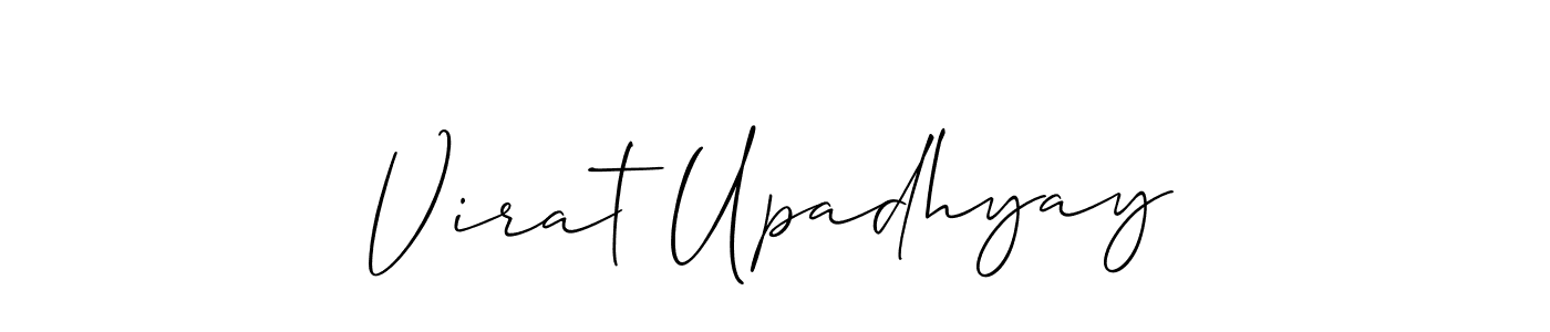 Make a short Virat Upadhyay signature style. Manage your documents anywhere anytime using Allison_Script. Create and add eSignatures, submit forms, share and send files easily. Virat Upadhyay signature style 2 images and pictures png
