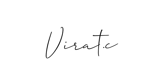 Check out images of Autograph of Virat.c name. Actor Virat.c Signature Style. Allison_Script is a professional sign style online. Virat.c signature style 2 images and pictures png